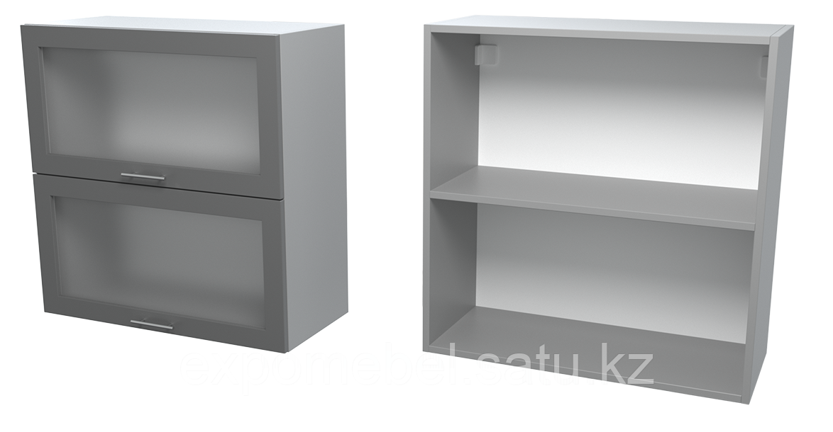 Шкаф горизонт. 2 фасада стекло 700 (Верхний модуль)