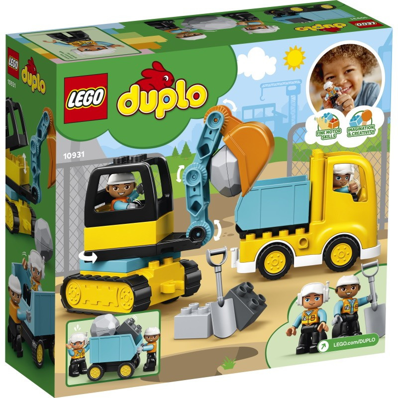 10931 Lego Duplo Грузовик и гусеничный экскаватор, Лего Дупло - фото 2 - id-p76309307