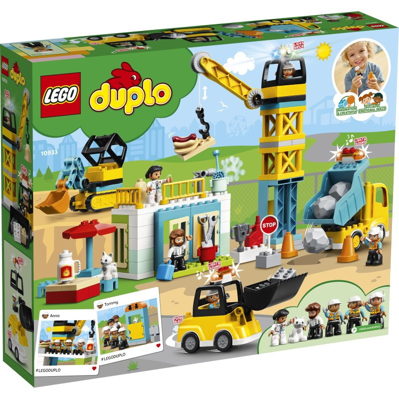 10933 Lego Duplo Башенный кран на стройке, Лего Дупло - фото 2 - id-p76309309