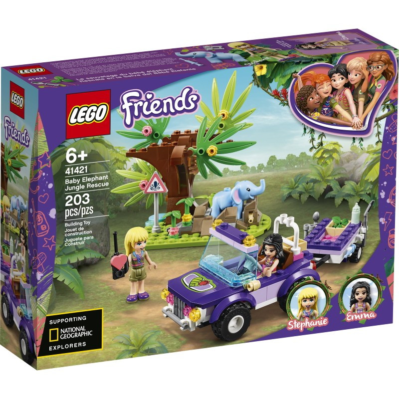 41421 Lego Friends Джунгли: спасение слонёнка, Лего Подружки - фото 1 - id-p76309316