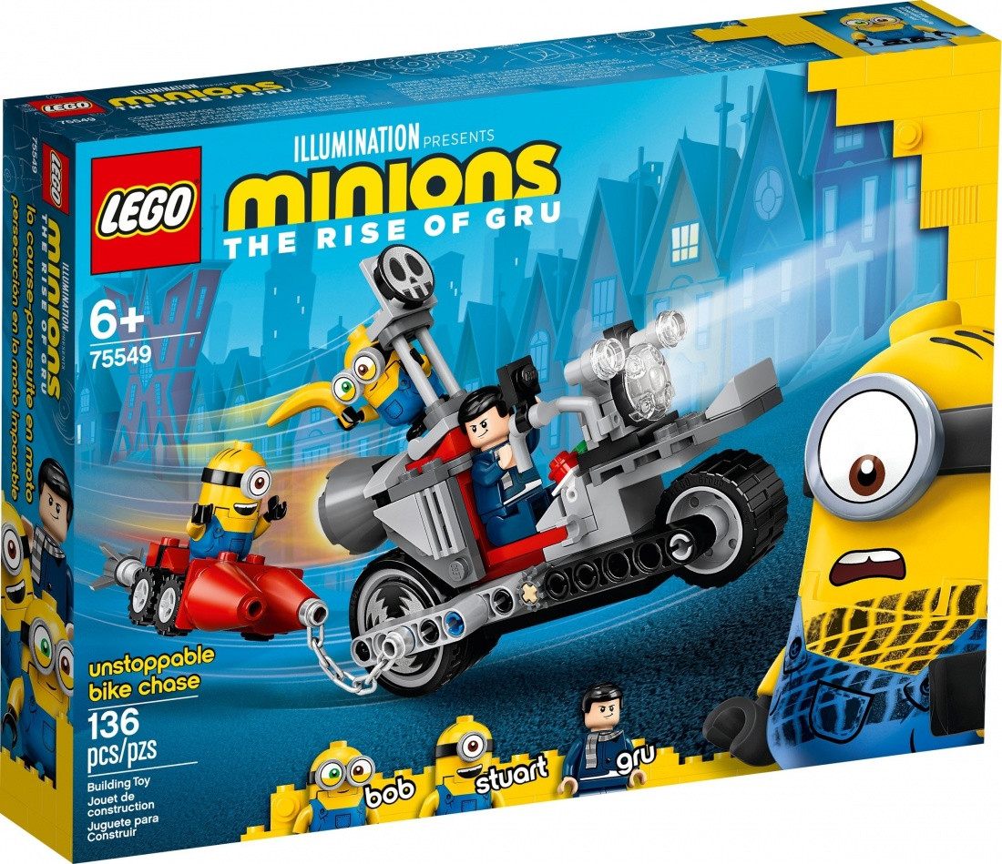 75549 Lego Minions Невероятная погоня на мотоцикле, Лего Миньоны
