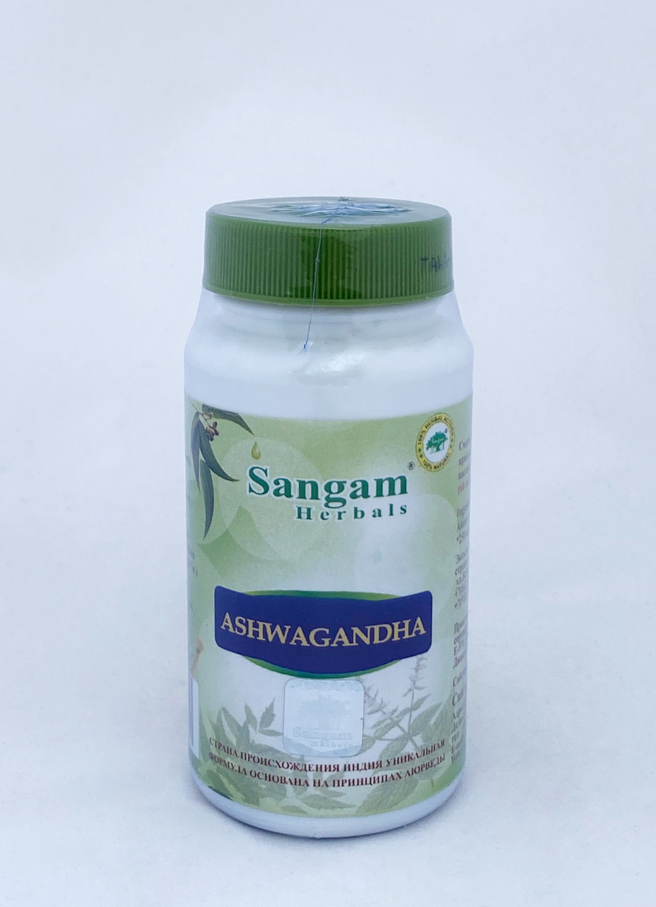 Ашваганда, 60 таблеток, Sangam Herbals, Ashwagandha