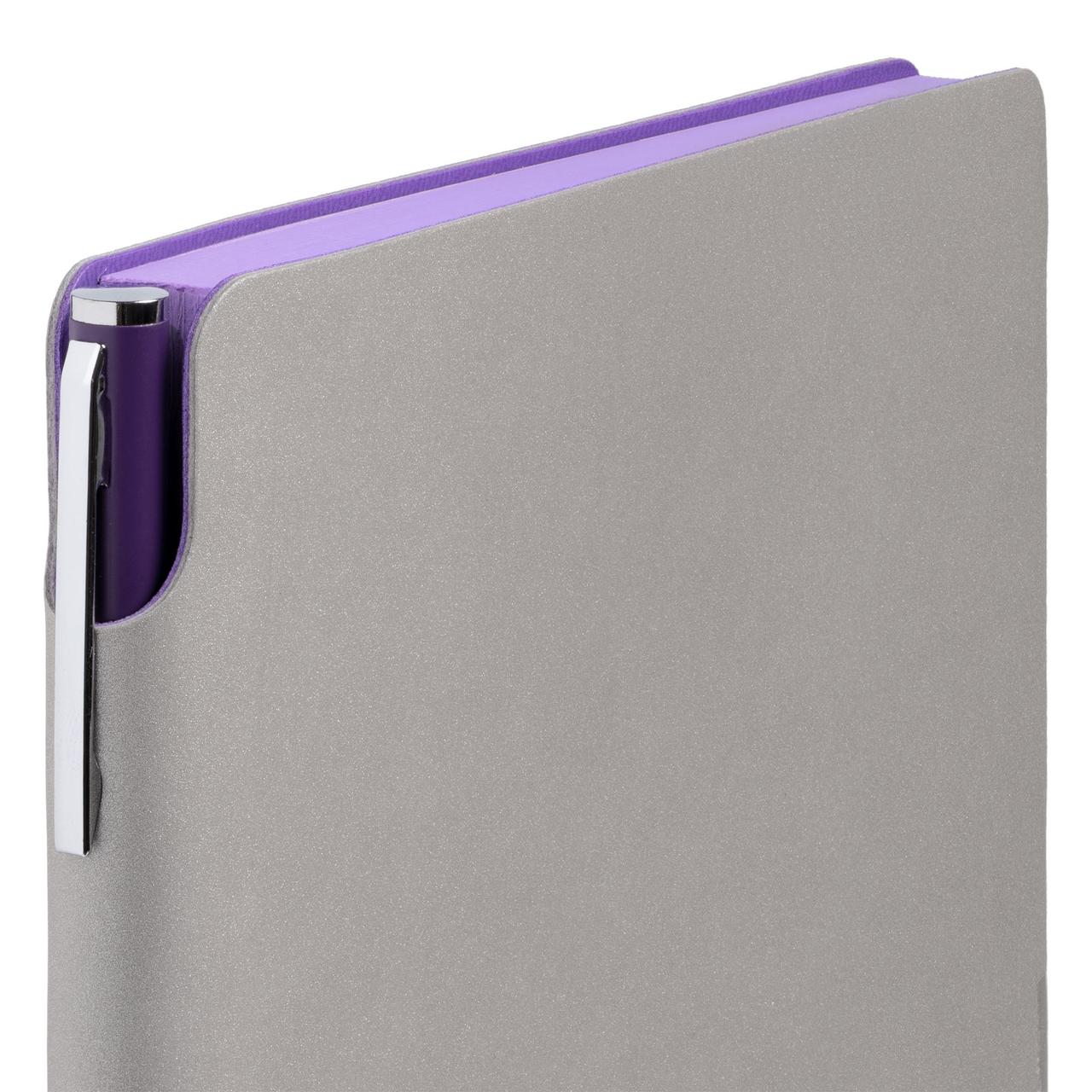 Ежедневник Flexpen, недатированный, серебристо-фиолетовый - фото 3 - id-p76519308