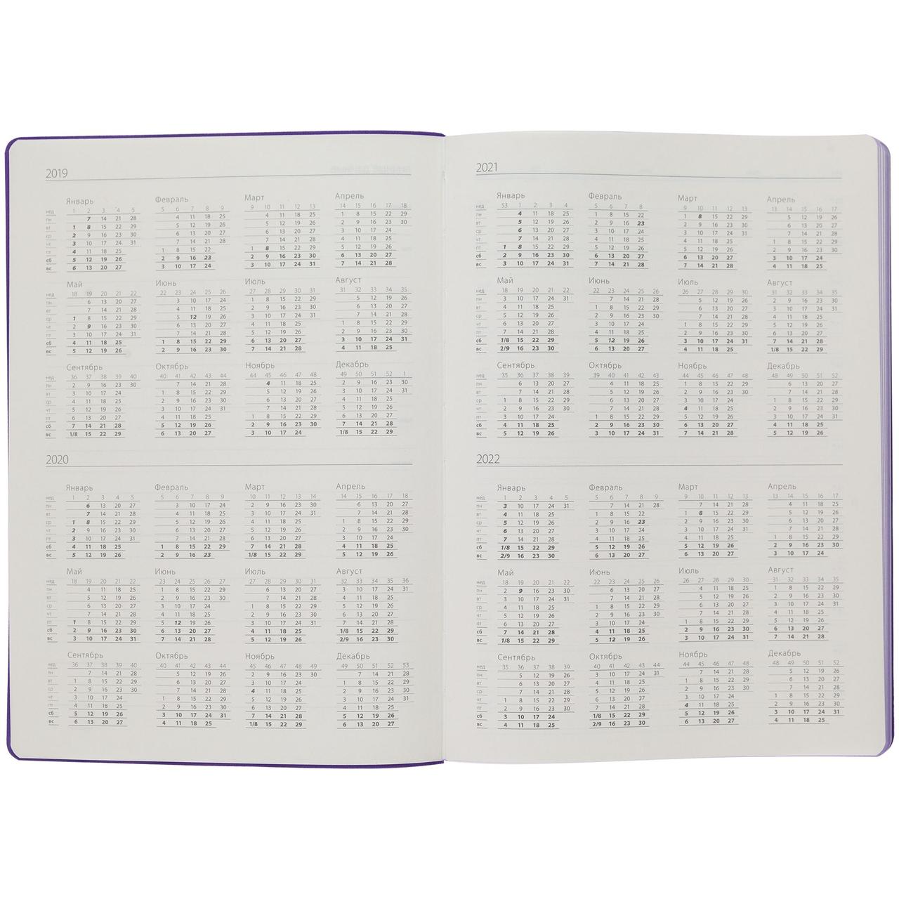 Ежедневник Flexpen, недатированный, серебристо-фиолетовый - фото 7 - id-p76519308