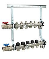 Распределительный коллектор Thermotech 11 контуров, с клапанами, без фитингов