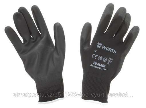 ПЕРЧАТКИ-PU-BLACK-Р10
