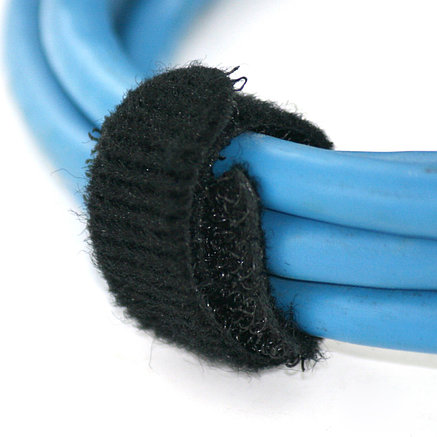 Хомут-липучка многоразовая Hook & Loop 13Х250ММ black, фото 2