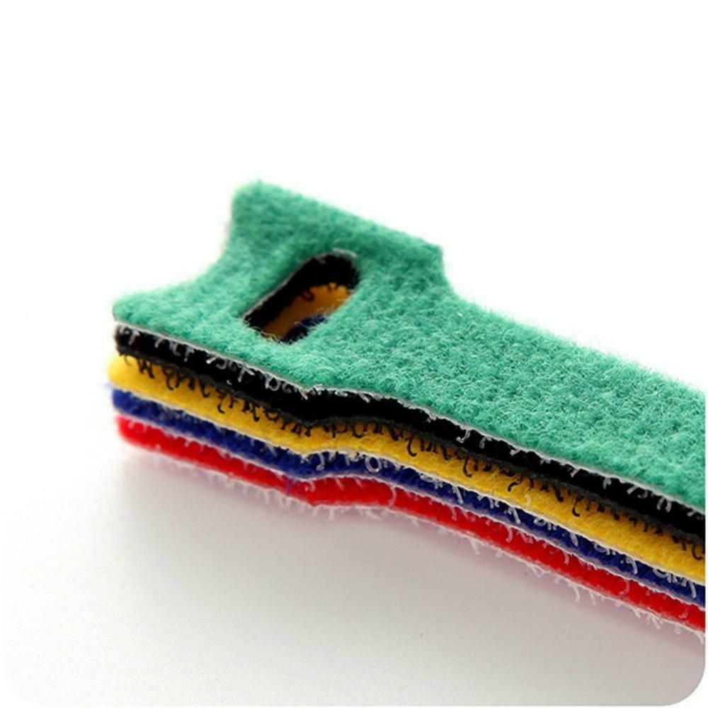 Набор хомутов-липучек Hook & Loop, color 10 mm x150 mm(5 шт)