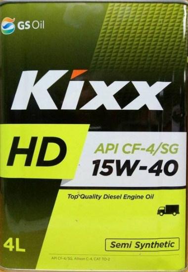 KIXX HD 15W-40 CF-4 дизельное масло 4л.