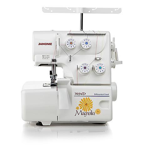 Оверлок Janome Маgnolia 7034D - Показываю и обучаю
