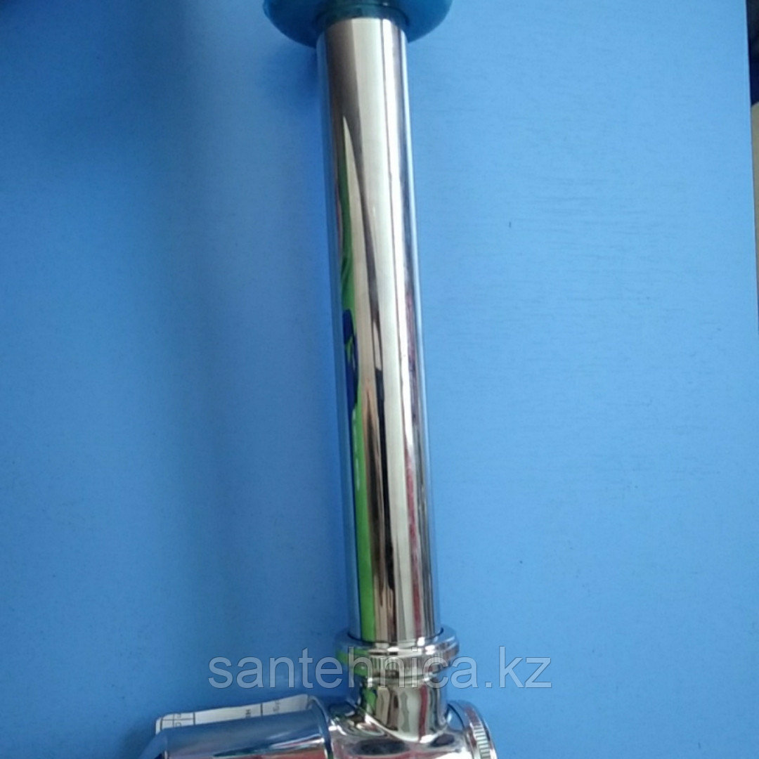 FRAP F80 Сифон для раковины стакан выход в стену хром