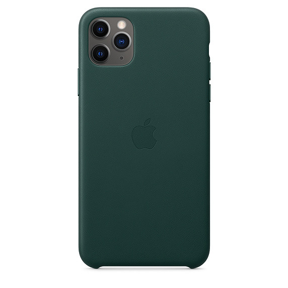 Оригинальный чехол Apple для IPhone 11 Pro Max Leather Case (Forest Green), фото 1
