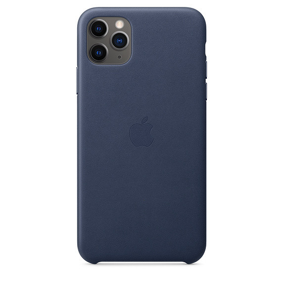Оригинальный чехол Apple для IPhone 11 Pro Max Leather Case (Midnight Blue)