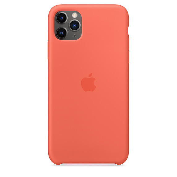 Оригинальный чехол Apple для IPhone 11 Pro Max Silicone Case Clementine (Orange), фото 1