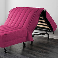 Кресло-кровать ЛИКСЕЛЕ Шифтебу малиновый ИКЕА, IKEA, фото 3
