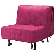 Кресло-кровать ЛИКСЕЛЕ Шифтебу малиновый ИКЕА, IKEA