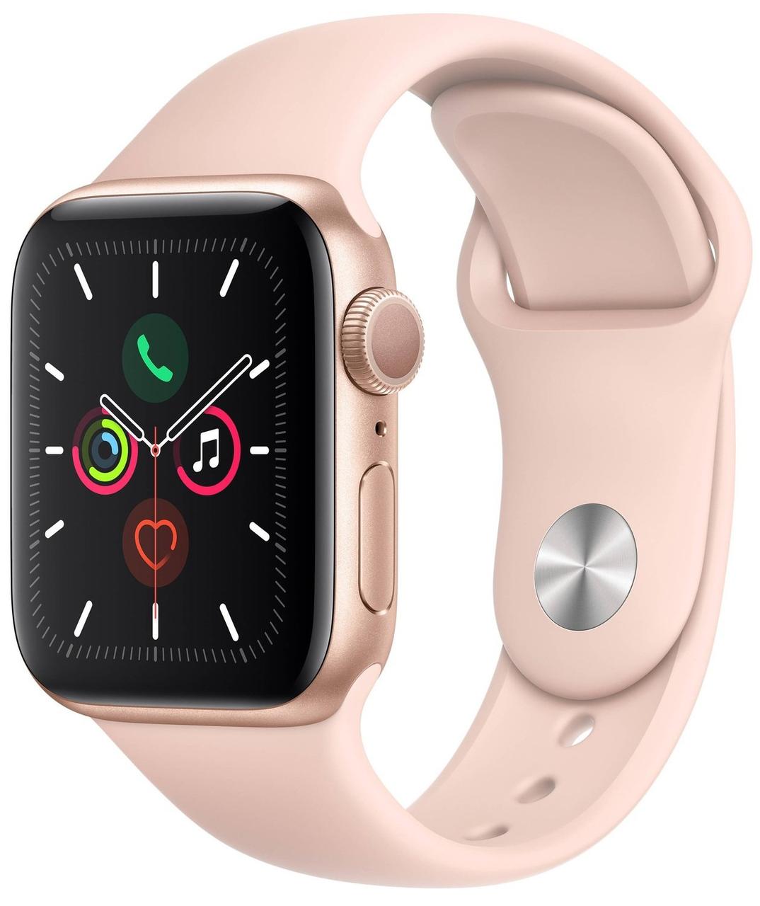 Смарт-часы Apple Watch Series 5 GPS 40mm Gold Aluminium Case with Sport Band (Pink Sand)
