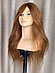 Голова-манекен OMC каштан волос человеческий 100% 65 см, фото 3