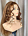 Голова-манекен OMC каштан волос человеческий 100% 65 см, фото 5