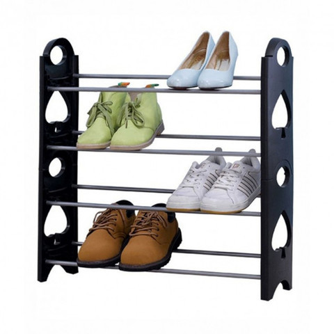 Этажерка для обуви модульная Stackable Shoe Rack (4 полки) - фото 1 - id-p76644059