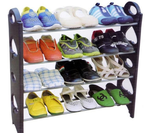 Этажерка для обуви модульная Stackable Shoe Rack (4 полки) - фото 2 - id-p76644059