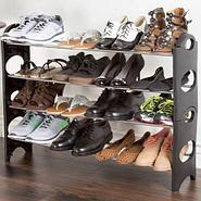 Этажерка для обуви модульная Stackable Shoe Rack (4 полки), фото 4