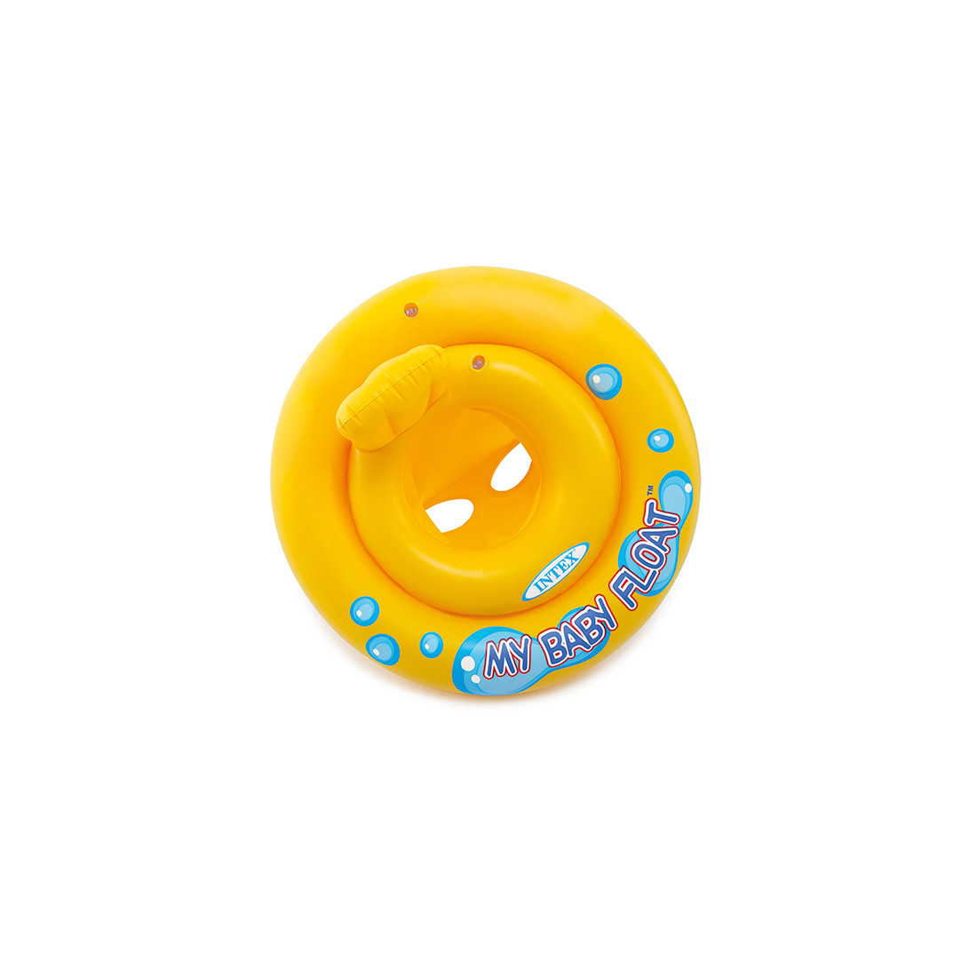 Круг для плавания INTEX My Baby Float 1+ 59574NP (67 см, Винил, С сиденьем и спинкой, Двухкамерный)