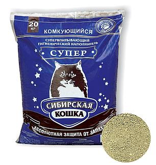 Наполнитель для кошачьих туалетов Сибирская кошка СУПЕР КОМКУЮЩИЙСЯ 10л, фото 3