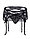 Кружевной пояс для чулок Black Sexy Lace (3XL), фото 9
