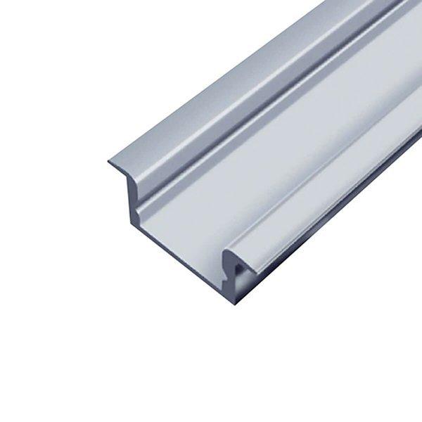 Алюминиевый профиль ЛПВ7, цвет анодировки-серебро врезной 7*16мм, длина 2 м