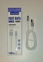 USB Data cable Coution C-03 Type-C 1,0m, 2,0A, пластик/пластик