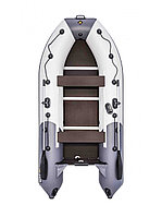 Лодка ПВХ Ривьера Компакт 3400 СК комби светло-серый/графит