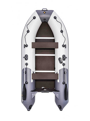 Лодка Ривьера Компакт 3400 СК комби светло-серый/графит, фото 2