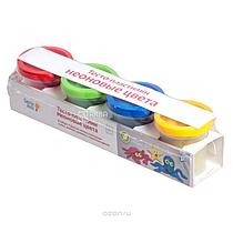 Пластилин  Genio Kids  Тесто-пластилин неоновые цвета  4 баночки