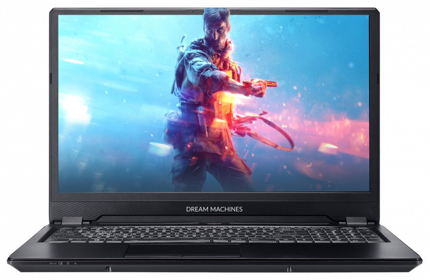 Игровой ноутбук Dream Machines RS2060-16KZ03 16.1'' FHD 144Hz Slim, i7-9750H, RTX2060 6GB