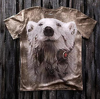 Медведь хиппи мужская варёнка футболка 3D
