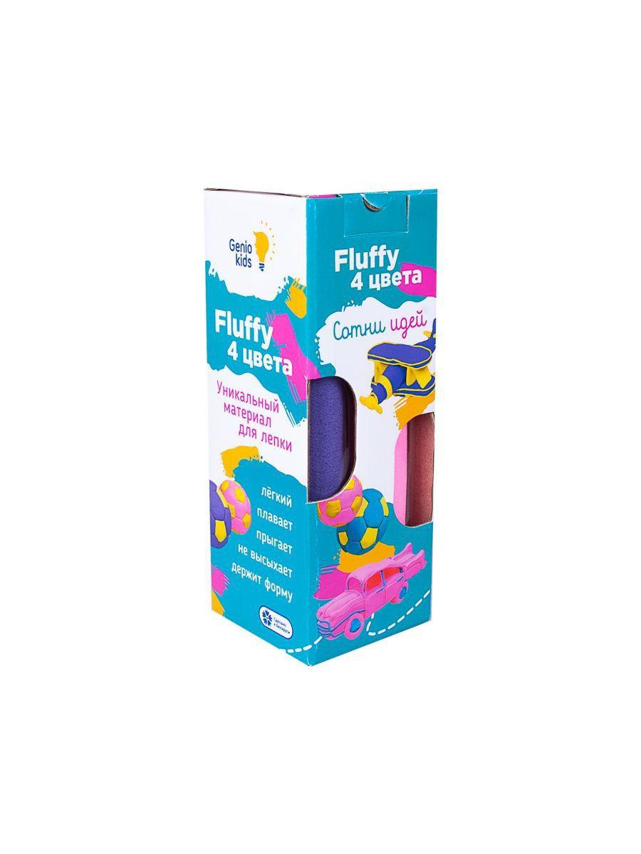 Пластилин Воздушный Fluffy Genio Kids 4 цвета - фото 1 - id-p76689645