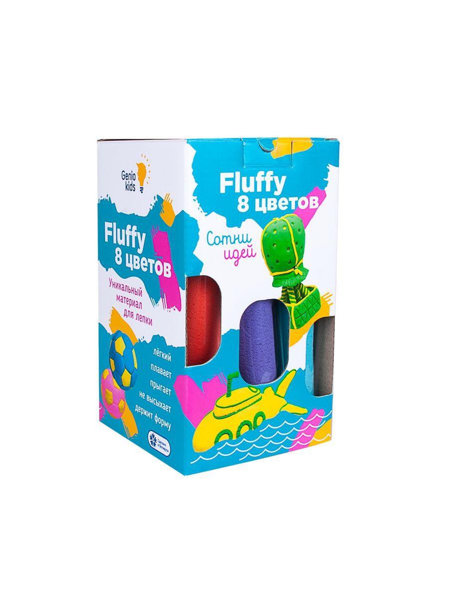 Пластилин Воздушный Fluffy Genio Kids 8 цветов - фото 1 - id-p76690780