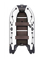 Лодка Ривьера Компакт 2900 СК касатка светло-серый/черный