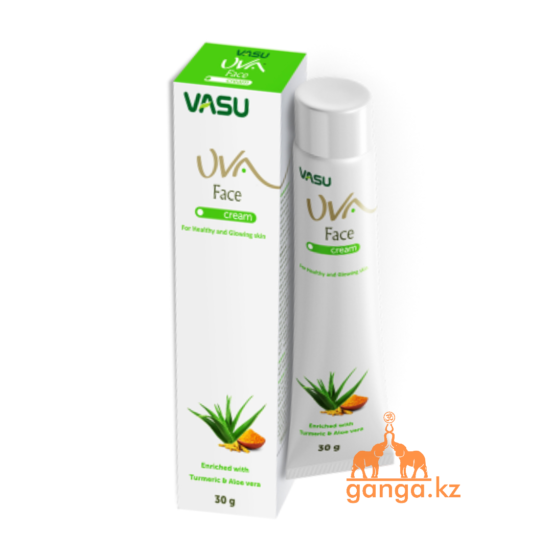 Увлажняющий крем с куркумой и алоэ вера (Face cream Turmeric and aloe vera VASU), 30 гр - фото 1 - id-p76488583