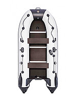 Лодка Ривьера Компакт 3200 СК касатка светло-серый/черный