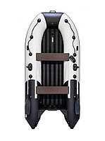 Лодка ПВХ Ривьера Компакт 3200 НДНД Комби светло-серый/черный