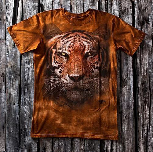Амурский тигр мужская футболка 3D - фото 1 - id-p76691678