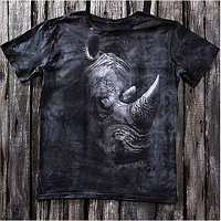 Носорог мужская молодежная футболка 3D