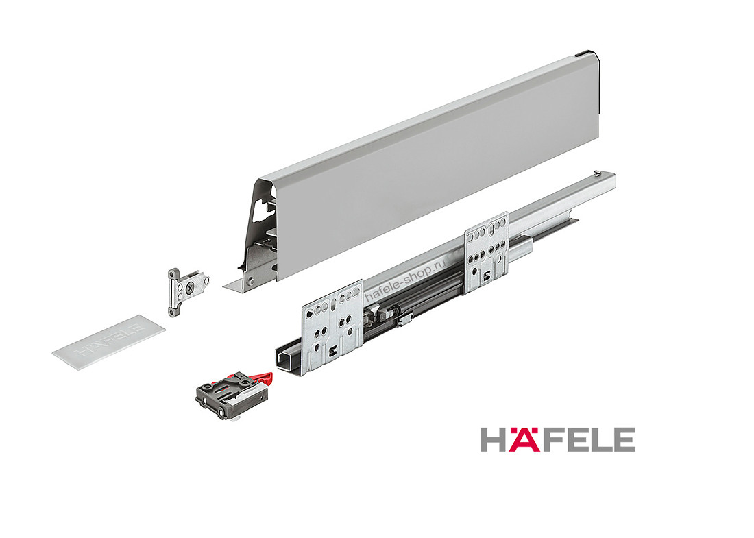 Выдвижной ящик, Häfele Matrix Box S 35,16х84х550мм цвет серый, фото 1
