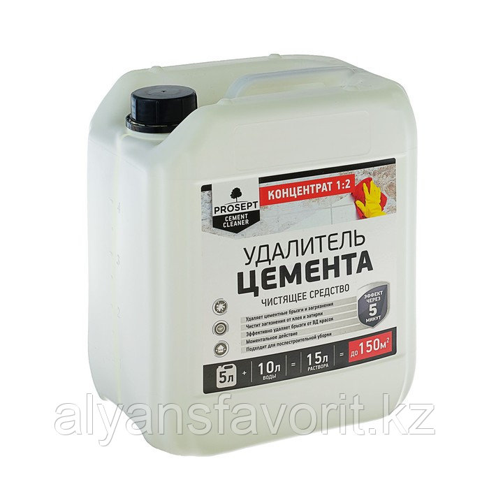 CEMENT CLEANER - удалитель цемента 5 литров, (концентрат).РФ