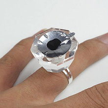 Кольцо для красок и клея ZJ 8-гранное стекло Бриллиант №72562(2)