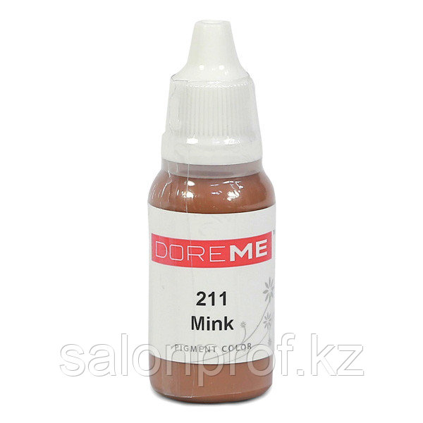 Пигмент для перманентного макияжа DOREME №211 Mink 15 мл №77239 - фото 1 - id-p76699721