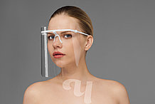 Маска пластмассовая прозрачная для защиты лица Чистовье (1 шт.) №00324(2)