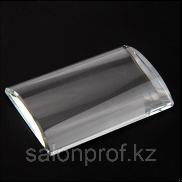 Подставка для клея ресниц A-802 овальная (стеклянная) №73279(2)